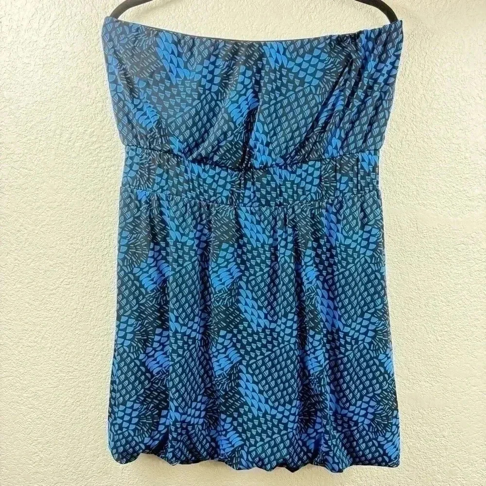 Banana Republic Strapless Blue Dress - Size L